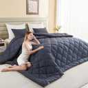 132x120 Alaskan King Comforter, Extra Large King Size Comforter Oversized, All Season Soft Lightweight Quilt Down Alternative Duvet Insert with 8 Corner Tabs(120x132, Grey)