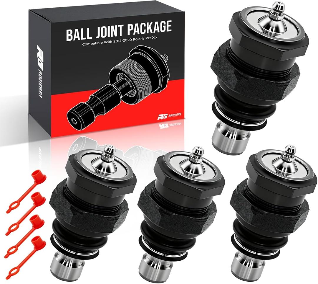 Heavy Duty Upper & Lower Ball Joint Package Deal Compatible with 2014-2020 Polaris RZR XP 1000 / Turbo