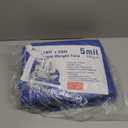 Waterproof Tarp Outdoor 16 x 20 Feet 5 Mil Reinforced Tarpaulins with Metal Grommets Blue