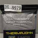 Thermajohn Long Johns Thermal Underwear for Men Fleece Lined Base Layer Set for Cold Weather (Medium, Black)