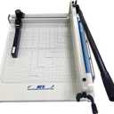 HFS(R) Heavy Duty Guillotine Paper Cutter 400 Sheet Capacity | Solid Steel Construction (A3-17'' paper cutter)