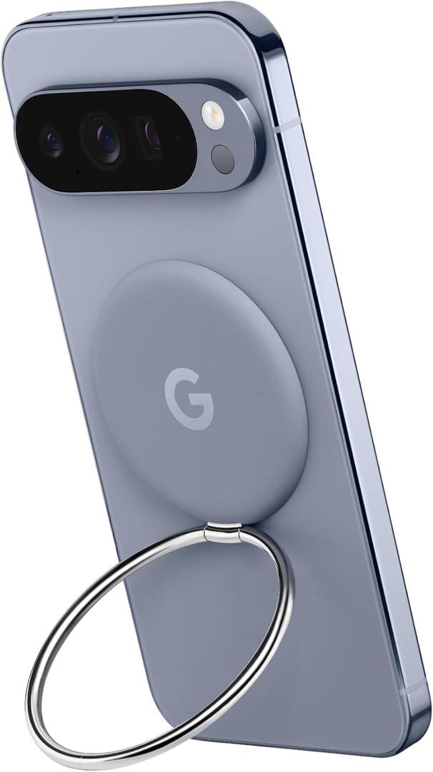 Google Pixelsnap Ring Stand for Pixel 10 Series Phone - Qi2 Compatible - Hands-Free Viewing - Magnetic Phone Ring Kickstand - Finger Ring Holder