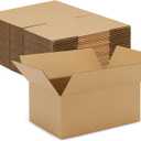 Eupako 9x6x4-Small-Shipping-Boxes-30-Pack-Brown-Corrugated-Box-Mailers, Cardboard Boxes for Packaging Small Business, Mailing