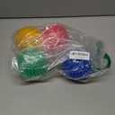 Dog Balls 4.5” Squeaky Dog Toys Spikey Ball for Aggressive Chewers Heavy Duty Teething Large Medium Durable Dogs Balls (4 Pack)