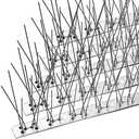 OFFO Bird Spikes with Stainless Steel Base, Durable Bird Spikes Arrow Pigeon Spikes Fence Kit for Keeping Small Bird, Crows and Woodpeckers Away, Covers 10.2 Feet(3.1m)