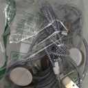 2Pack Multi Charging Cable Cord for Travel Essentials, Apple Watch Charger,iPhone Charger,[3-in-2] Type C/Lightning Cable Portable Designed for iWatch, iPhone 17-8,Galaxy S25-21,Xbox Series X&S,iPad-4FT (Gray)