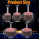 20 Pcs 5 Sizes 60/80/120/240 Grits Abrasive Flap Wheel Sander, 1/4 Inch Shank Flap Wheels for Drill, Die Grinder Flap Wheel,Flap Wheel Sander for Drill