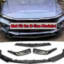 Front Bumper Lip Splitter Spoiler Fit for Hyundai Elantra SE/SEL/Limited/Hybrid 2024 2025 2026 Gloss Black 3pcs Accessories Air Chin Body Kit