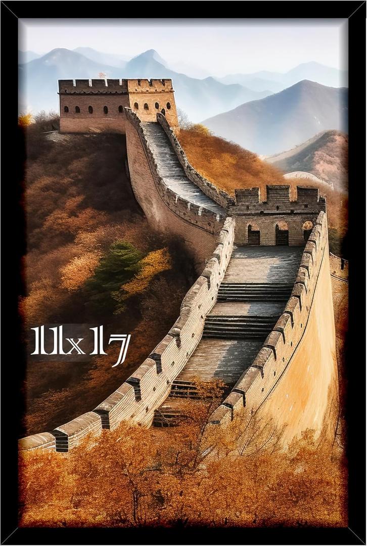 Picrit 11x17 Picture Frame, Photo Frame for Wall Mounting Display, Black