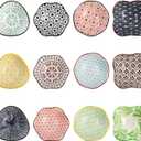 Frcctre Set of 12 Ceramic Dipping Sauce Bowls, 3 Oz Porcelain Pinch Bowls Soy Sauce Dish Set, Small Prep Bowl Condiments Dishes Side Dishes for Sauces Ketchup Appetizer Condiment BBQ