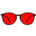 Bloomoak 99% Orange Blue Light Blocking Glasses,Retro Trendy Round Style,Relieve Eye Fatigue,Improve Sleep For Screens/Games