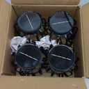 Solar Hanging Lanterns Outdoor Waterproof: 4 Pack Metal Solar-Powered Lights with Hook, Bright Warm Lantern Decor for Outside, Classic Outdoor Lighting for Yard Garden Patio Porch Balcony Decorations