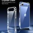 2 x Mkeke for iPhone Air Case Clear, [Not Yellowing] [Military-Grade Drop Protection] Protective Clear for Apple iPhone 17 Air Case with Shockproof Bumper 2025