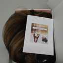 REECHO 28" Straight Long 4 PCS Set Thick Clip in on Hair Extensions -Chocolate Brown with Highlights