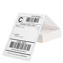 L LIKED 4x6 Thermal Labels Fanfold, Direct Thermal Shipping Labels - Perforated and Strong Adhesive