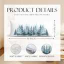 Winter Forest Body Pillow Cover 20x54,Christmas Body Pillow Case,Christmas Pillowcase,Winter Pillows Covers,Winter Gifts for Women,Watercolour Xmas Tree Forest Green Long Pillow Case (Color06)