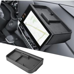 Dash Storage Tray Compatible with 2025 2026 Toyota Sienna Interior Accessories Behind 12.3-inch Screen Center Console Dashboard Organizer Insert Mounted Holder (Not for Sienna LE with 8" Screen)