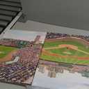 Framed Wall Art Wrigley Field in Chicago Wall Pictures for Living Room Baseball Field Skyline Canvas Paintings Sports Stadium Bedroom Wall Decor Modern Artwork for Office Ready to Hang - 36"Wx16"H