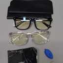 livho High Tech Blue Light Glasses - Advanced 99% Blue Light Blocking Computer Glasses - Anti Eyestrain & UV Glare Protection (*B1 Light Black+clear)