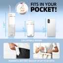 Travel Water Flosser Portable, Mini Cordless Oral Irrigator with Telescopic 180ML Tank 3 Mode 5 Nozzles, IPX7 Waterproof Teeth Cleaner for Braces, Orthodontic, Sensitive Gums Home