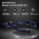 Brake Clutch Lever Set Replacement for Kawasaki Z900 Z650 Ninja 650 650R ER-6F EX650 2017-2023 Vulcan S 650 2015-2022 Z650RS Versys1000/ ZX-4R 2023 Extendable Motorcycle Levers(Red)