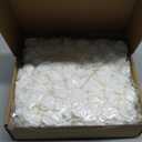 Stemless Roses, 200 Pcs White Artificial Rose Heads - 1.97in, Perfect for DIY Craft, Wedding Bouquet, Party Decoration
