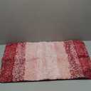 Arotive Microfiber Bathroom Rugs, Shaggy Soft and Absorbent Bath Rug, Non-Slip, Thick Plush Machine Washable Dry Bath Mats for Bathroom, Tub and Shower, 30x17, Burgundy, Rectangular