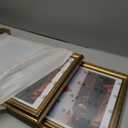 JCJMY 12x16 Vintage Picture Frame with 11x14 Mat Set of 2, Elegant Retro 12 by 16 Photo Frame with Shatter-Resistant Plexiglass for Wall Hanging, Gallery Decor & Gift, Gold, 2 Pack