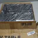 Max TV Tray Table, Allpop Adjustable Large TV Tray for Eating, Folding Dinner Laptop Table on Couch & Bed with 6 Heights & 3 Tilt Angles, Black