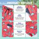 FT FENTENG Mens Swim Trunks Quick Dry Board Shorts with Mesh Lining, Breathable Surf Beach Shorts Swimwear Bathing Suits (Red, L)