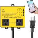 WiFi Above Ground Pool Timer Switch, Ortis Smart Pool Timer with Smart Life App Control, Realize Switch and Timing on Your Phone, for Swimming Pools, Filters, Pumps, and Landscape Lights (Yellow)