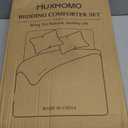 MUXHOMO 7 Pieces Queen Comforter Set, Soft Bed in a Bag Queen Size, All Season Bedding Set with Comforter, Flat Sheet, Fitted Sheet, Pillowcases & Shams, Burnt Orange