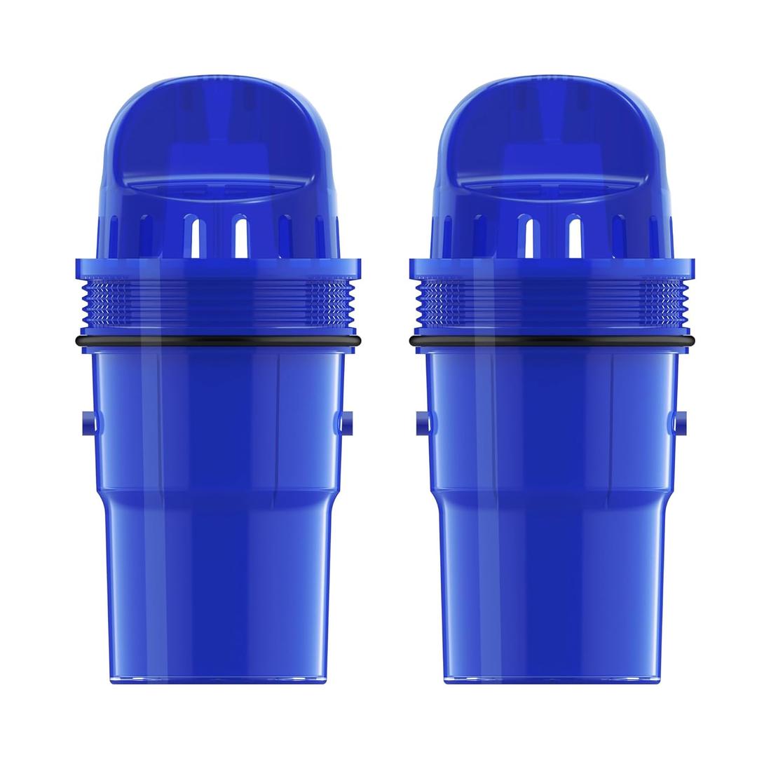 2 Packs Pitcher Water Filter Replacement for All PUR, PUR Plus Pitcher and Dispenser Filtration Systems, CRF950Z, PPF951K, PPF900Z, NSF Certified, AQUA CREST