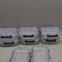 [8-Pack,30 oz]Glass Meal Prep Containers,Glass Food Storage Containers,Airtight lunch Containers with Lids, Microwave, Oven, Freezer and Dishwasher (Gray)