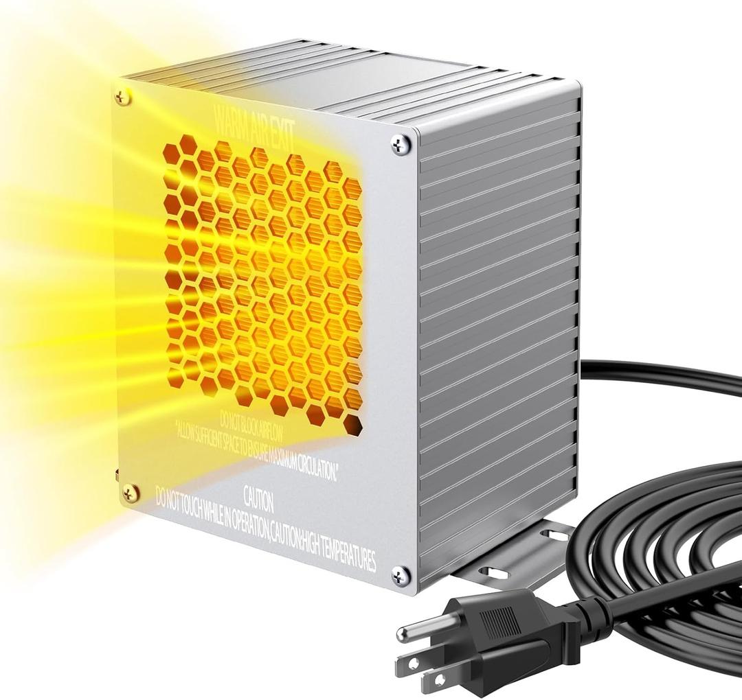 2026 Boat Engine Compartment Heater 400W | PTC Ceramic Marine Bilge Heater with Automatic Thermostat, IPX7 Waterproof Aluminum Shell & IPX8 Fan, Fast Safe Heating for Boats, RVs Compartments