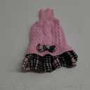 KYEESE Dog Sweaters for Small Dogs Girl Warm Pets Sweater with Bowtie Soft Small Medium Pets Sweater Stretchy Dog Clothes Pullover Turtleneck Pet Sweater Dress Knitwear Dogs Coats Pet Sweater (Large13-19lbs, 2# Pink)
