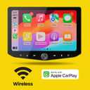 Stinger HORIZON10 10.1" Universal Car Stereo with Wireless Apple CarPlay, Full HD touchscreen head unit radio with Android Auto, Bluetooth receiver, GPS, Hi-Fi audio streaming, EQ, camera inputs