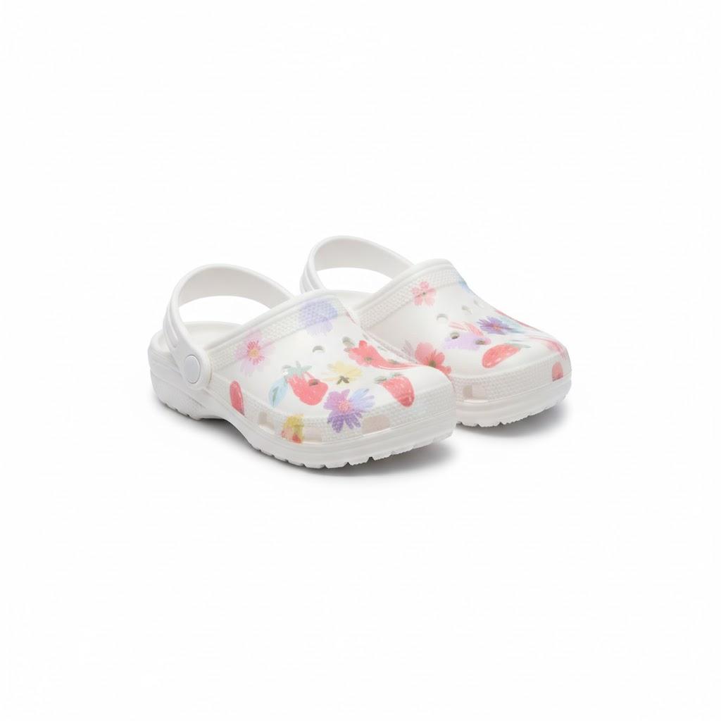 ChayChax Kid's Garden Clogs Cute Slides Sandals Toddlers Beach Pool Shower Shoes with Non-Slip Sole (Black)