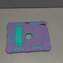 BENTOBEN iPad Air 5th Generation Case, iPad Air 4th Generation Case, iPad Air 10.9 Case, 3 in 1 Heavy Duty Rugged Shockproof Kickstand with Pencil Holder Protective Tablet Cover, Purple/Green