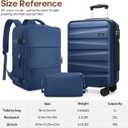 UKEIN Luggage Set with Backpack,Polycarbonate Carry On Luggage Airline Approved with Spinner Wheels, Hardshell Travel Suitcase with TSA Lock,Suitcase Set 3 Piece