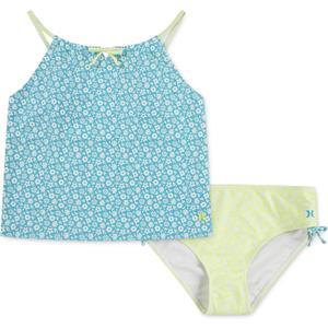 Hurley Girls Tankini 2-Piece Swimsuit (Turquoise Waves/Cool Matcha)
