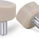 122907 Toe Stops - Natural Rubber Roller Skate Toe Stoppers - Long Stem Length of 30mm