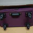 Hanke Suitcases with Wheels Expandable Foldable Luggage Bag Suitcase Collapsible Rolling Travel Bag Duffel Bag for Men Women Lightweight Suitcases without Telescoping Handle, Purple