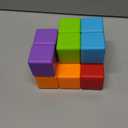 Magnetic Building Blocks Large, 1.65 inch Magnetic Stacking Cubes for Toddlers, Sensory & Montessori Toys for Boys & Girls 1 2 3 Years Old (12 PCS) (Multicolor - 12 Pieces)