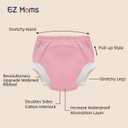 EZ Moms 5 Packs Toddler Potty Training Underwear for Girls and Boys Soft 100% Cotton Thick Absorbent Toilet Training Pants Leakproof Toddler Girl Underwear 3T Pee Pants with Potty Sticker Chart, L