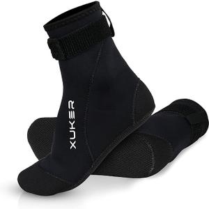 XUKER Neoprene Water Socks 3mm, Sand Proof Beach Volleyball Socks Diving Socks for Outdoor Water Sports 

 3XL