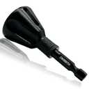 DKIBBITH Carbide Deburring Tool, Chamfer External Edges of Threaded Rod Bolt Pipe, Remove Burrs for Copper Metal 3D Printing Resin PVC Parts, Burr Removal for 3/16"-1" Diameter (5-25mm), Hex Shank