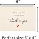 48 Pack Thank You Cards with Envelopes & Stickers, 4×6 Cute Blank Greeting Cards for Baby Shower & Wedding，Boxed Bulk Thank You Notes for Graduation Teachers Business Coworker Employee Appreciation