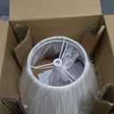 Small Pleated Lamp Shades Set of 2, White Empire Lamp Shades, 5.5" Top x 10" Bottom x 6.6" High, Small Lamp Shades for Table Lamps, Bedside Lamps, Wall Sconces, Spider, Bulb Clip Adapters Included