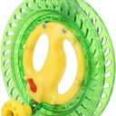 Dilwe Fishing Line Reel, ABS Multifunction Sea Fishing Wheel Hand Wire Wrapping Fly Line Fishing Reel Accessory (Green)